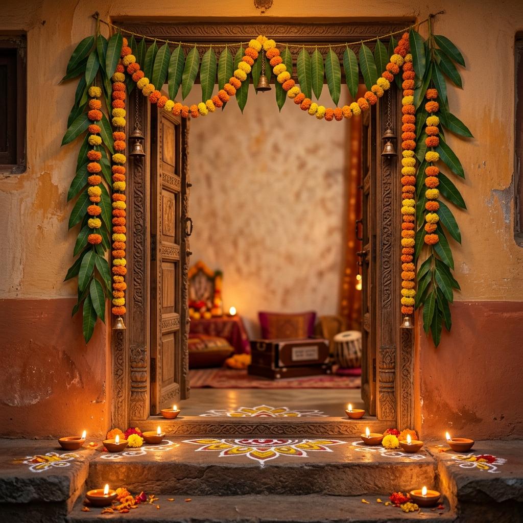 Kirtan at Home Invitation Card Template